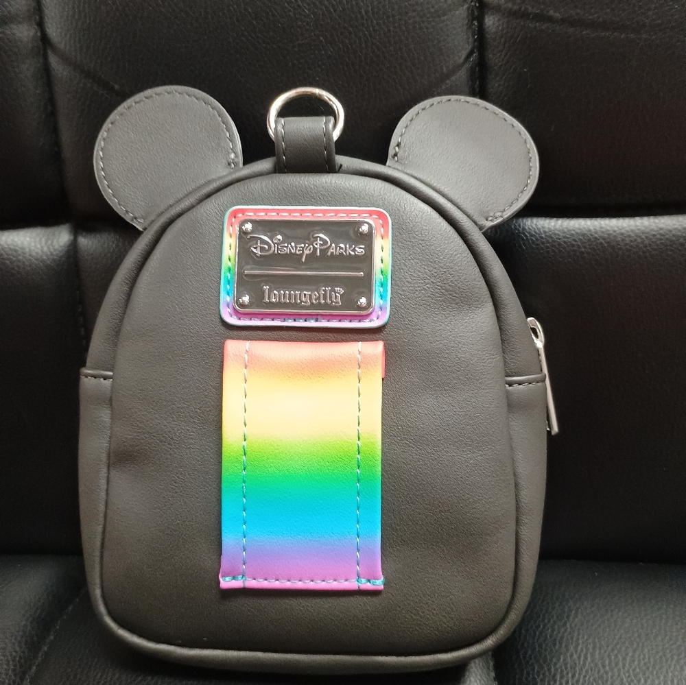 LOUNGEFLY Mickey Mouse Pride Wristlet Belt bag - Picture 2 of 4